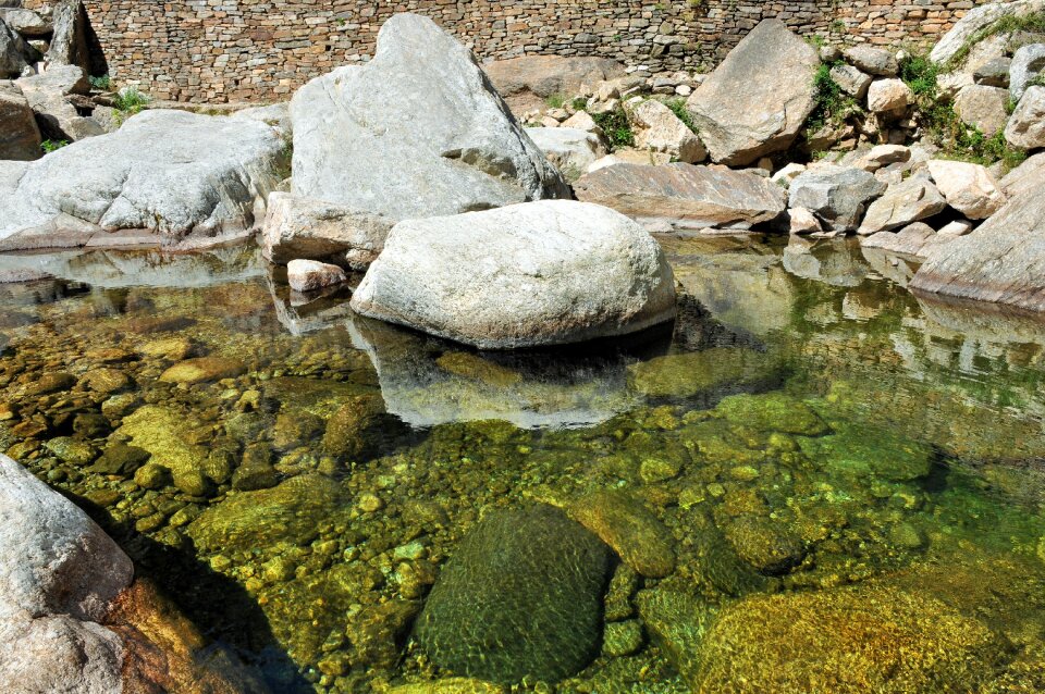 Nature water courses cascade