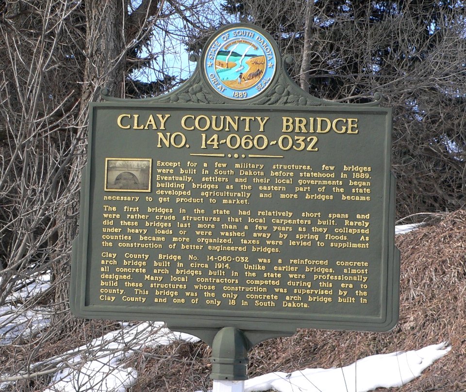 Clay County bridge 14-060-032 historical marker 1
