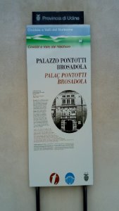 Cividale - tabella palazzo Pontotti Brosadola