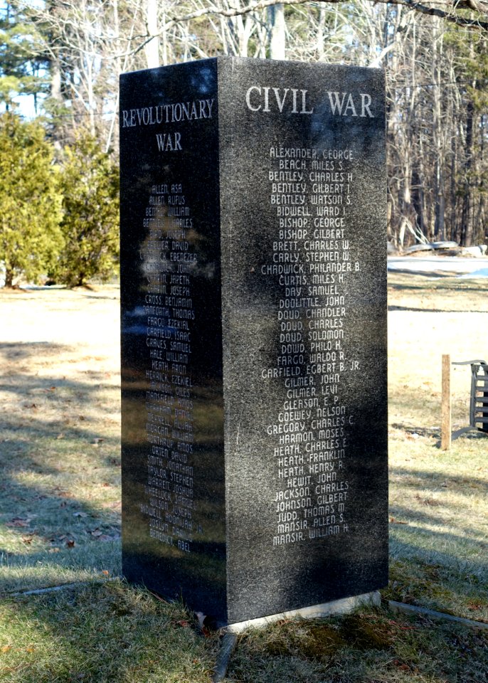 Civil War and Revolutionary War Memorial - Monterey Veterans Memorial Park - Monterey, MA - DSC07351