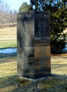 Civil War Memorial - Monterey Veterans Memorial Park - Monterey, MA - DSC07349