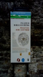 Cividale - tabella palazzi di Borgo San Pietro