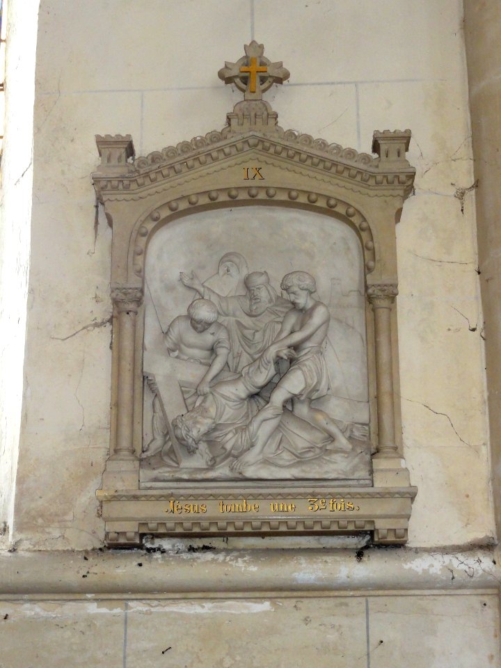 Cleuville (Seine-Mar.) église Saint-Léger, chemin de croix station 09