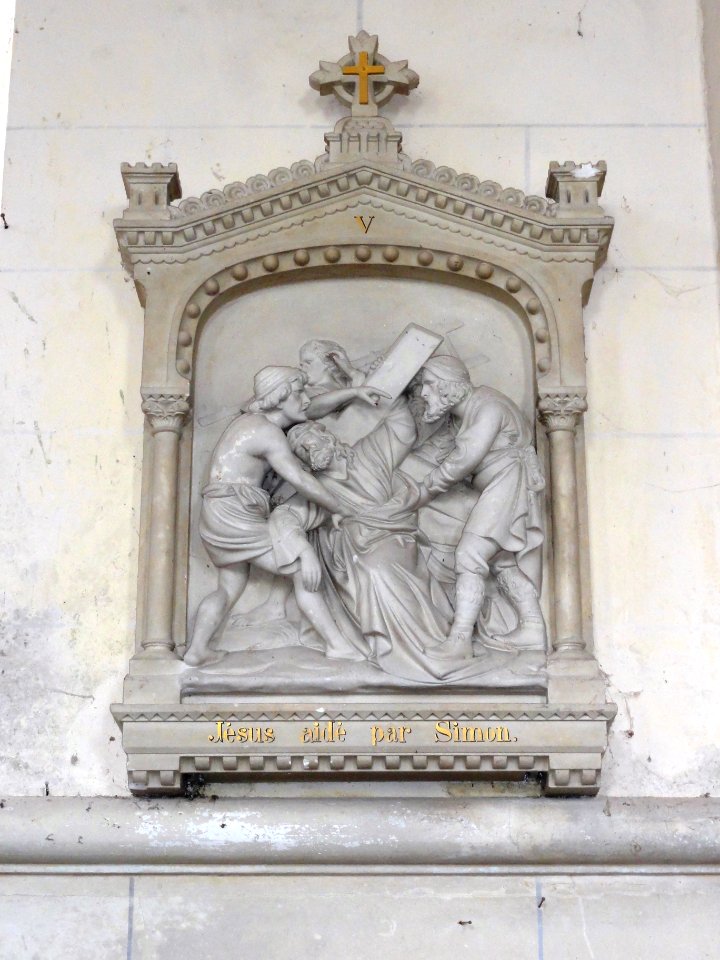 Cleuville (Seine-Mar.) église Saint-Léger, chemin de croix station 05