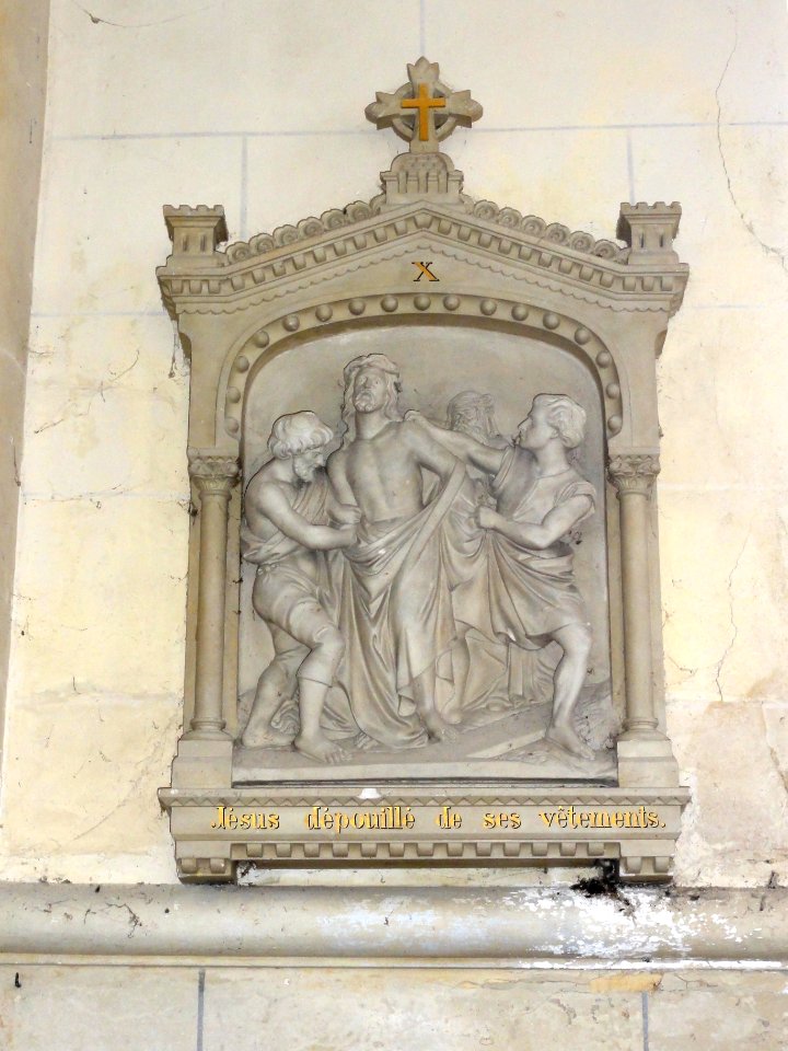 Cleuville (Seine-Mar.) église Saint-Léger, chemin de croix station 10