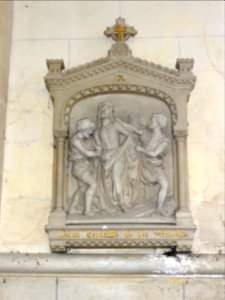 Cleuville (Seine-Mar.) église Saint-Léger, chemin de croix station 10