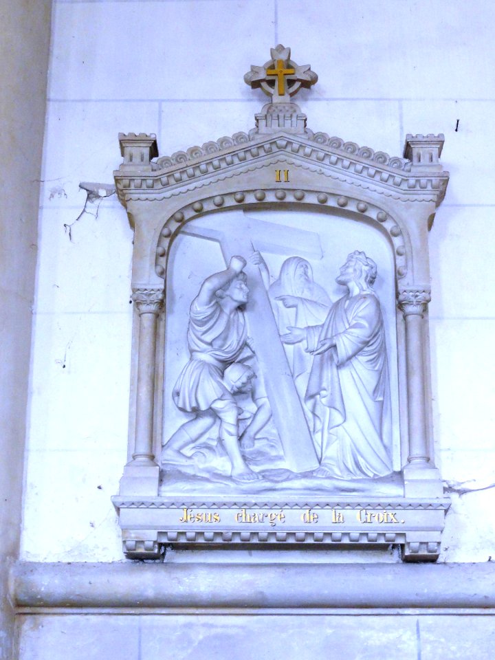 Cleuville (Seine-Mar.) église Saint-Léger, chemin de croix station 02