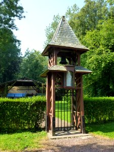 Clerques (Pas-de-Calais) Audinfort, chapelle Sainte-Thérèse, clocher