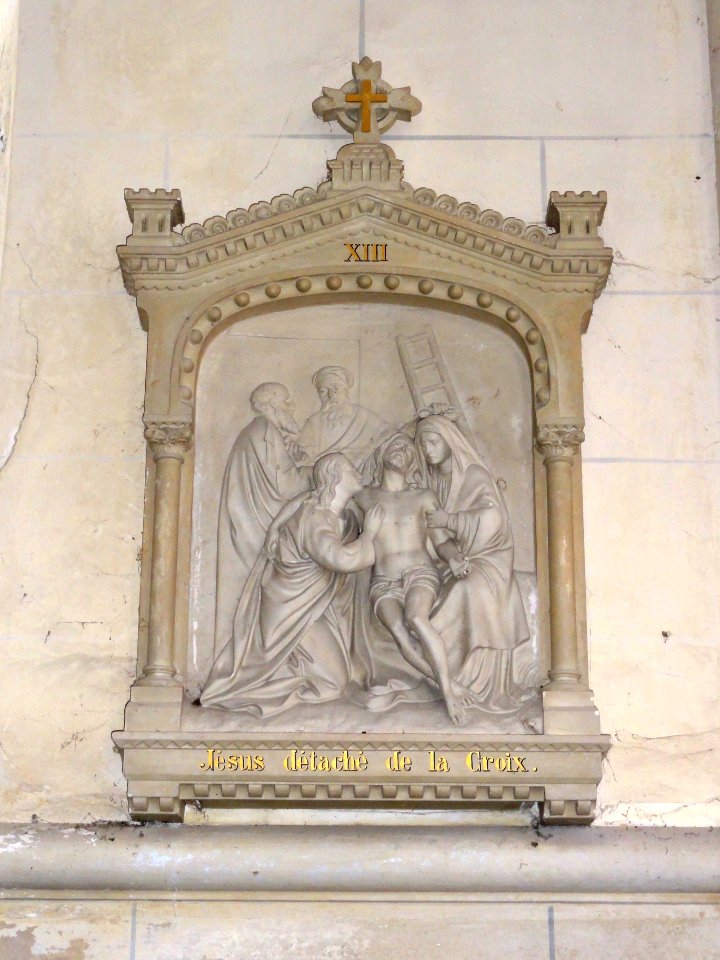 Cleuville (Seine-Mar.) église Saint-Léger, chemin de croix station 13