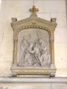 Cleuville (Seine-Mar.) église Saint-Léger, chemin de croix station 13