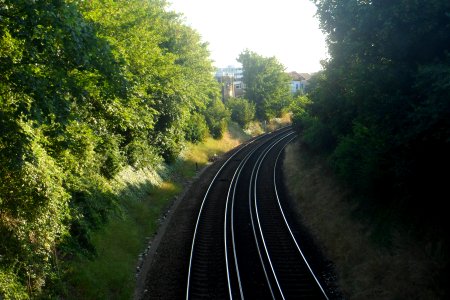 Cliftonville Curve, Hove (Westward View from Burton Walk Footbridge)