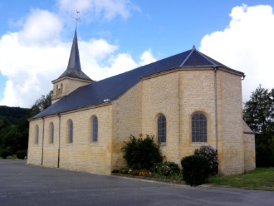 Clavy-Warby (Ardennes) église de Clavy, chevet