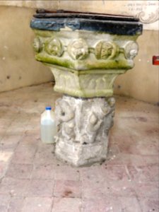 Cleuville (Seine-Mar.) église Saint-Léger, fonts baptismaux