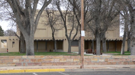 Clayton NM school courtyard 1