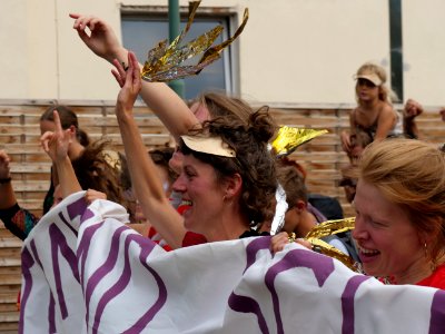 Climate Camp Pödelwitz 2019 Dance-Demonstration 123