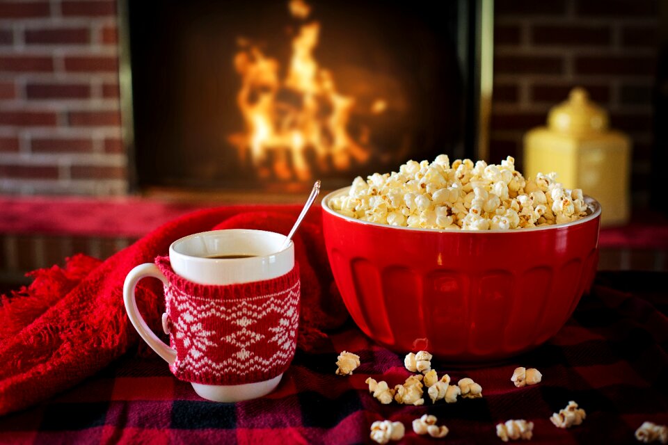 Fireplace cozy warm