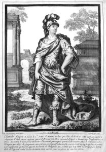 Claude - En pied - Estampe Coste 13610