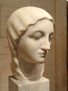 Classical Head by Elie Nadelman, c. 1916-1917, marble - National Gallery of Art, Washington - DSC09783