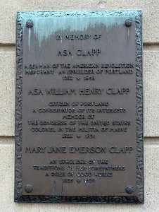 Clapp Family plaque - Portland, Maine - DSC03891