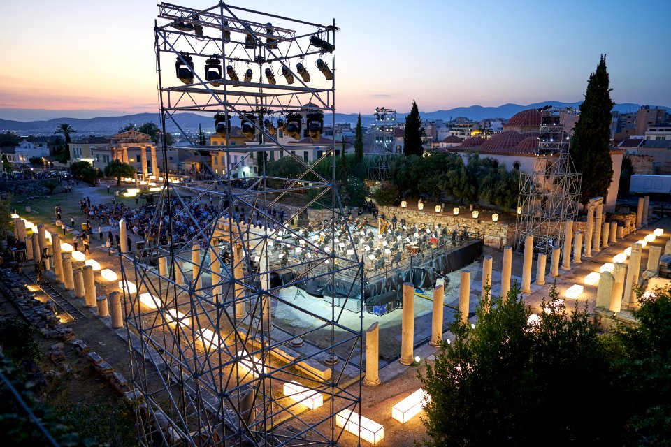 Classical concert in the Roman Agora of Athens on July 18, 2020