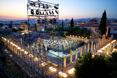 Classical concert in the Roman Agora of Athens on July 18, 2020