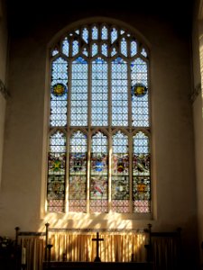 Clare church, east window