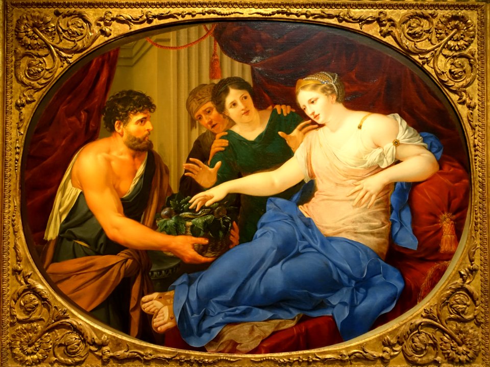 Cleopatra and the Asp, by Michel Corneille, 1650-1660, oil on canvas - Portland Art Museum - Portland, Oregon - DSC09056
