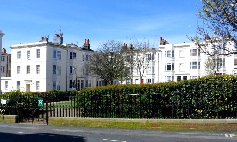 Clarence Square (south and west Sides), Brighton (April 2013)