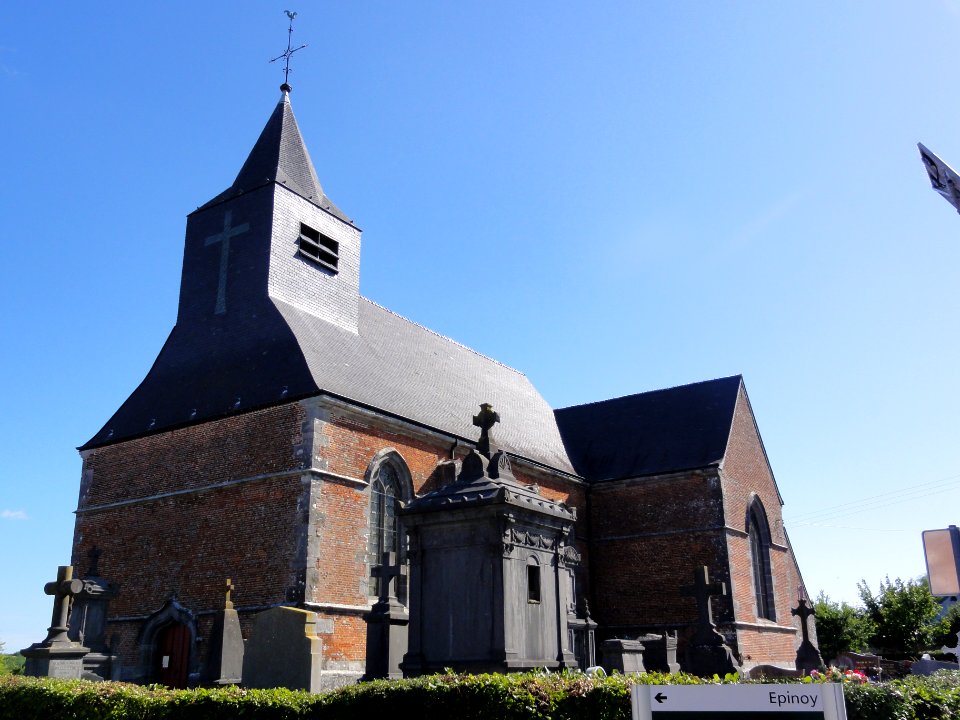 Clairfayts (Nord, Fr) église coté tour