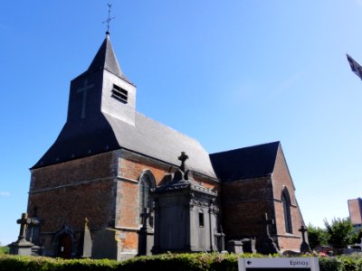Clairfayts (Nord, Fr) église coté tour