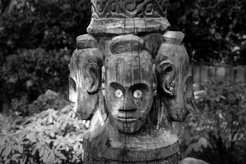 Wood figure wood carving