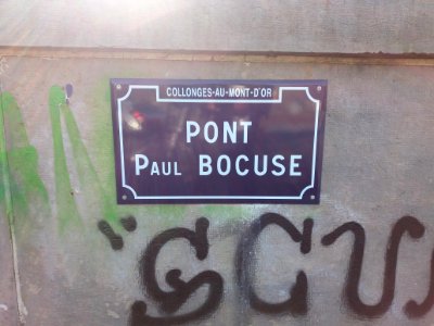 Collonges-au-Mont-d'Or - Pont Paul Bocuse - Plaque