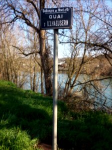 Collonges-au-Mont-d'Or - Quai d'Illhaeusern - Plaque