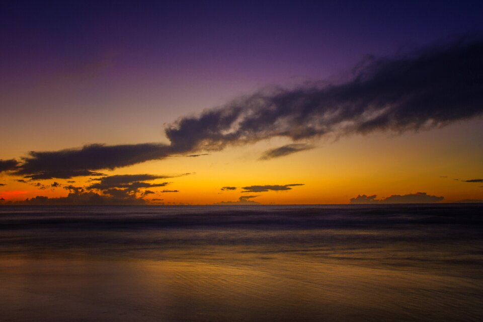 Morning purple clouds