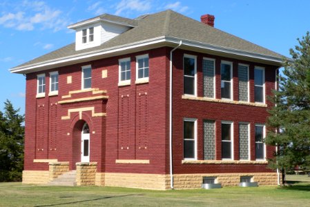 Collyer, KS St. Michael school from SW 1