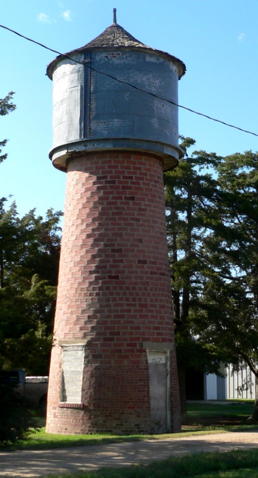 Collyer, Kansas SW water tower from SE 1