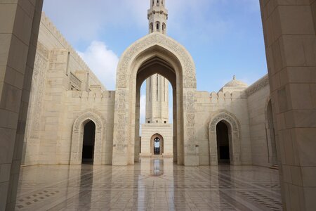 Arabian oman brown mosque