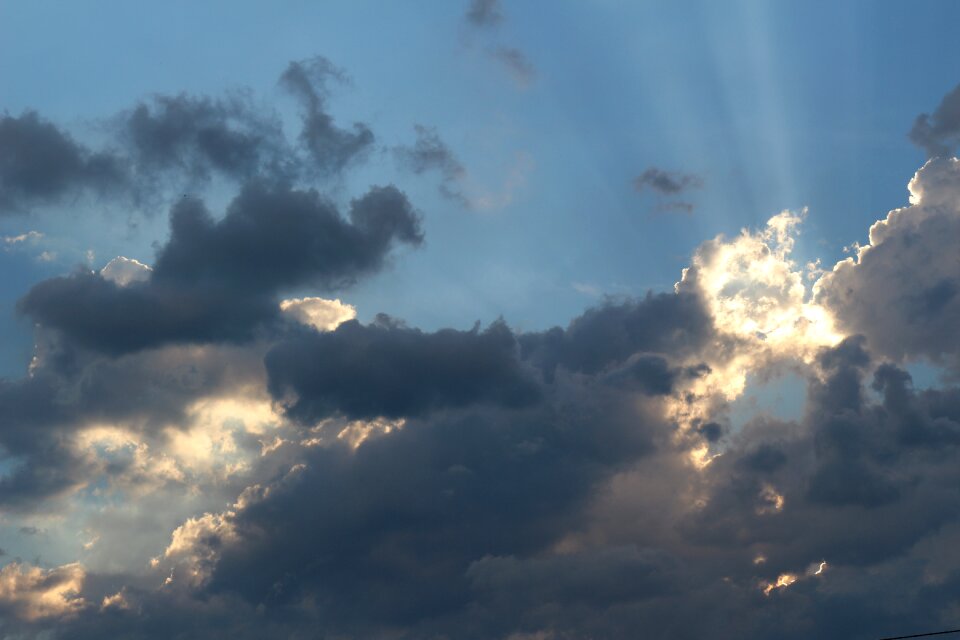 Clouds sky blue