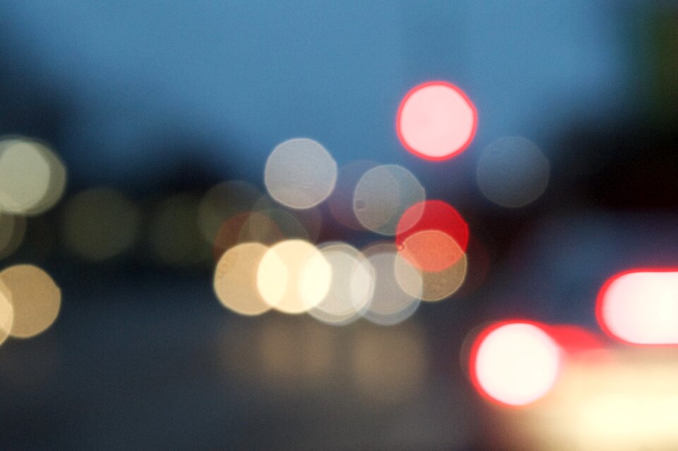 Abstract blurred downtown
