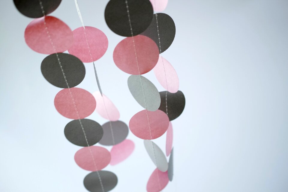 Pull flower party decoration round