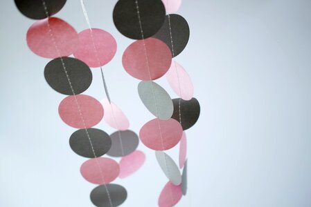 Pull flower party decoration round