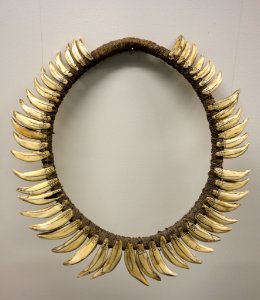 Collar, lions teeth - Zaire - Royal Museum for Central Africa - DSC07026
