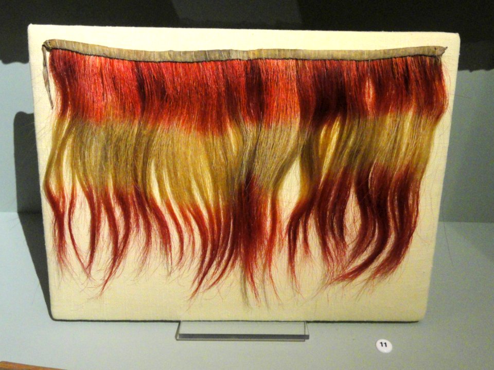 Collar, Choctaw, dyed horsehair, before 1828 - Native American collection - Peabody Museum, Harvard University - DSC05496