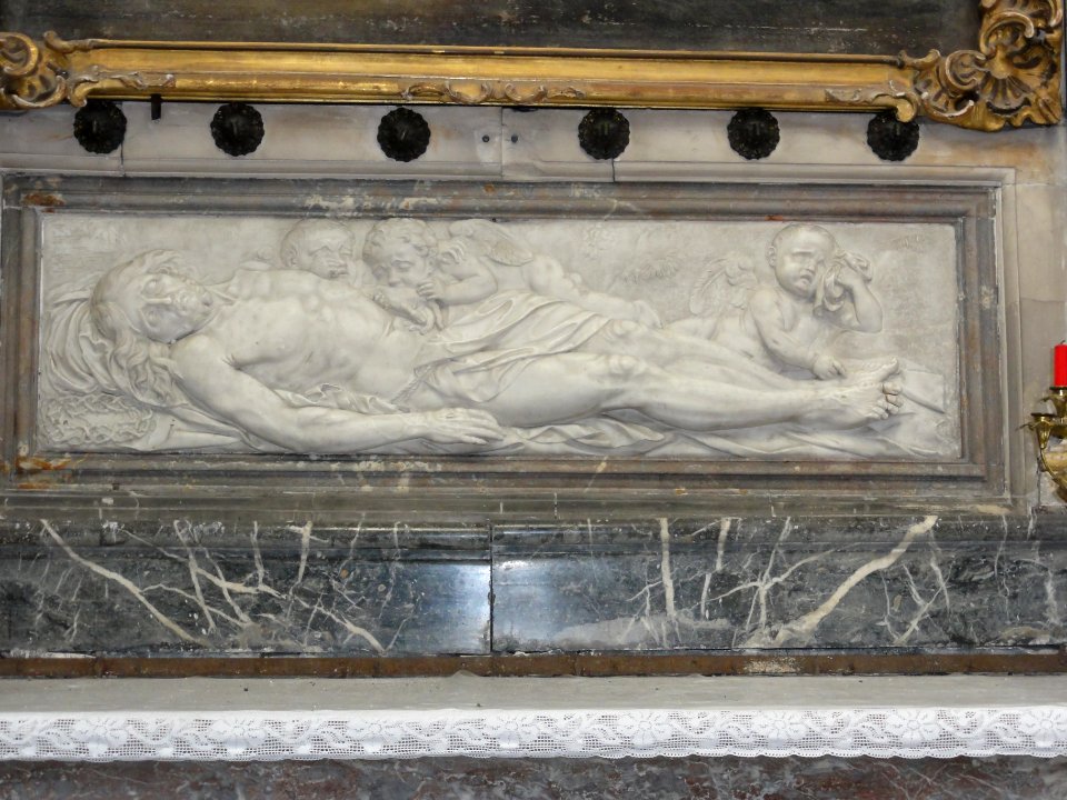 Collégiale St Gengoult, Toul, relief autel