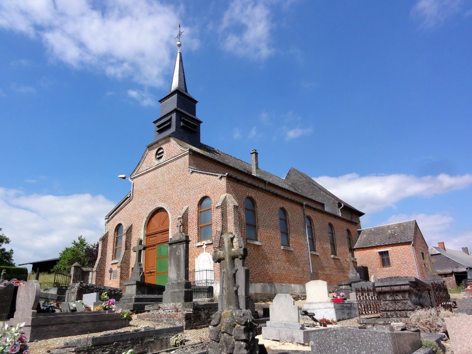 Coingt (Aisne) Église Sainte-Barbe, extérieur (02)