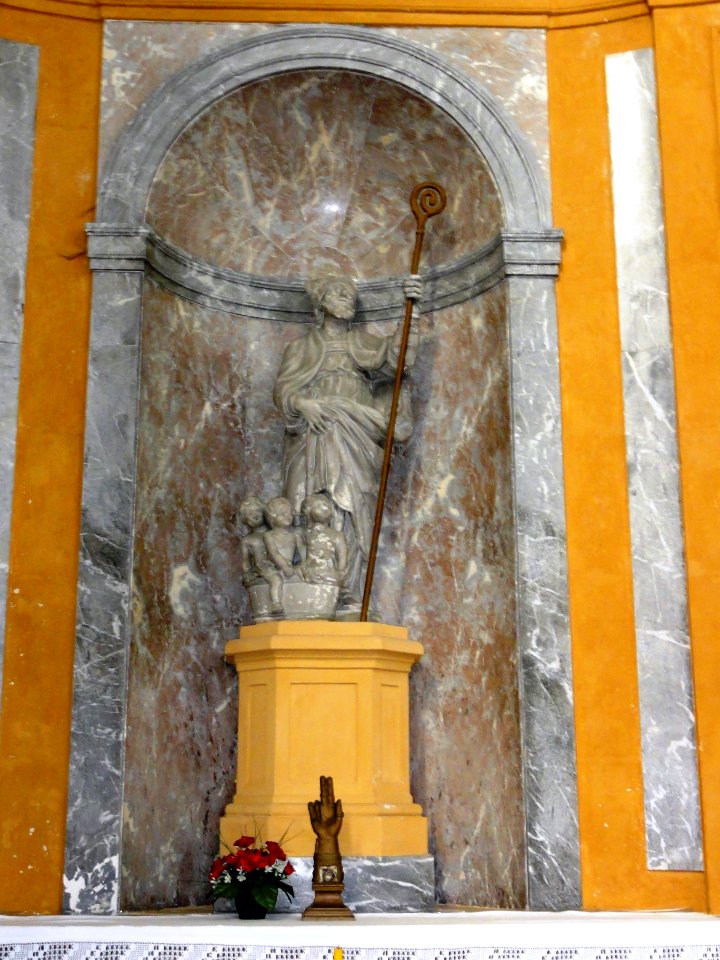 Collégiale St Gengoult, Toul, statue Saint Nicolas (01)