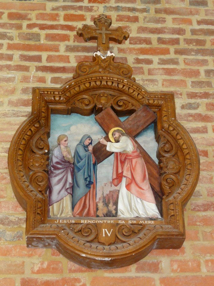 Coingt (Aisne) Église, chemin de croix, station 04