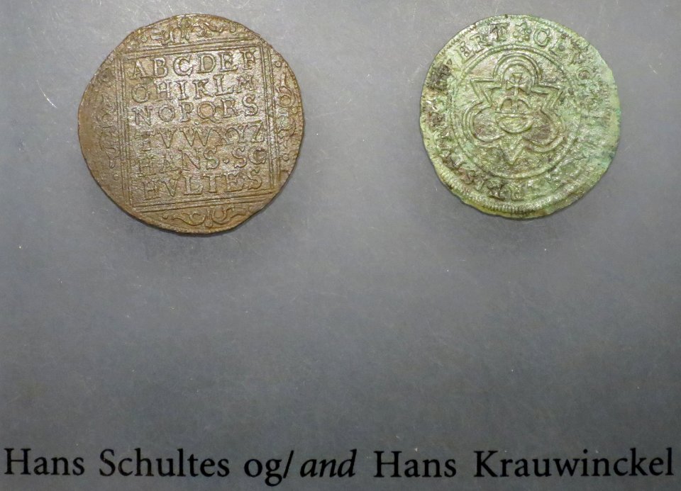 Coins (reckoning counters) of Hans Schultes and Hans Krauwinckel, Archbiship's Pallace Museum