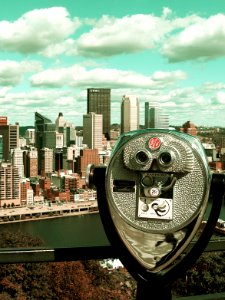 Coin-operated binoculars, Grandview Avenue, Mount Washington, Pittsburgh, 2020-10-08, 03, 2-color