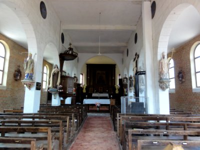 Coingt (Aisne) Église Sainte-Barbe, intérieur